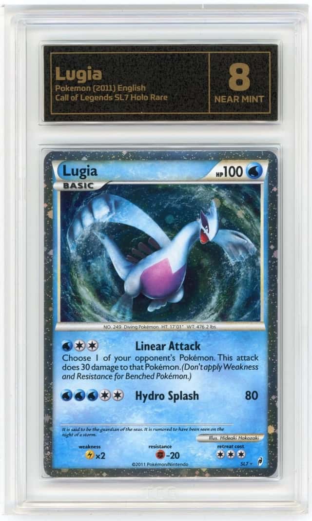 2011 POKEMON CALL OF LEGENDS #SL7 LUGIA HOLO RARE CGC 8