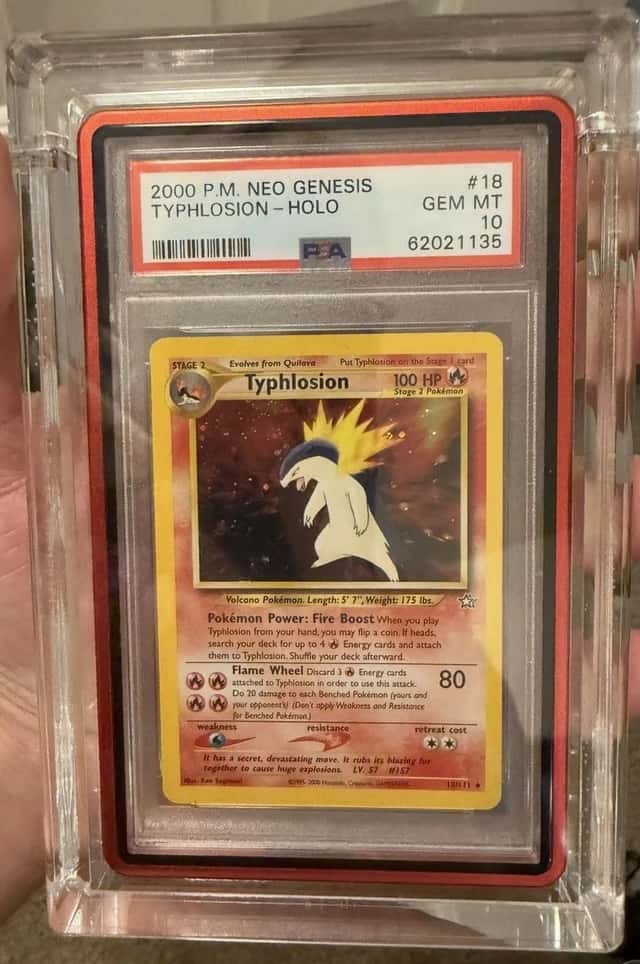 Pokemon Typhlosion 18/111 Neo Genesis Holo Rare PSA 10 English 2000