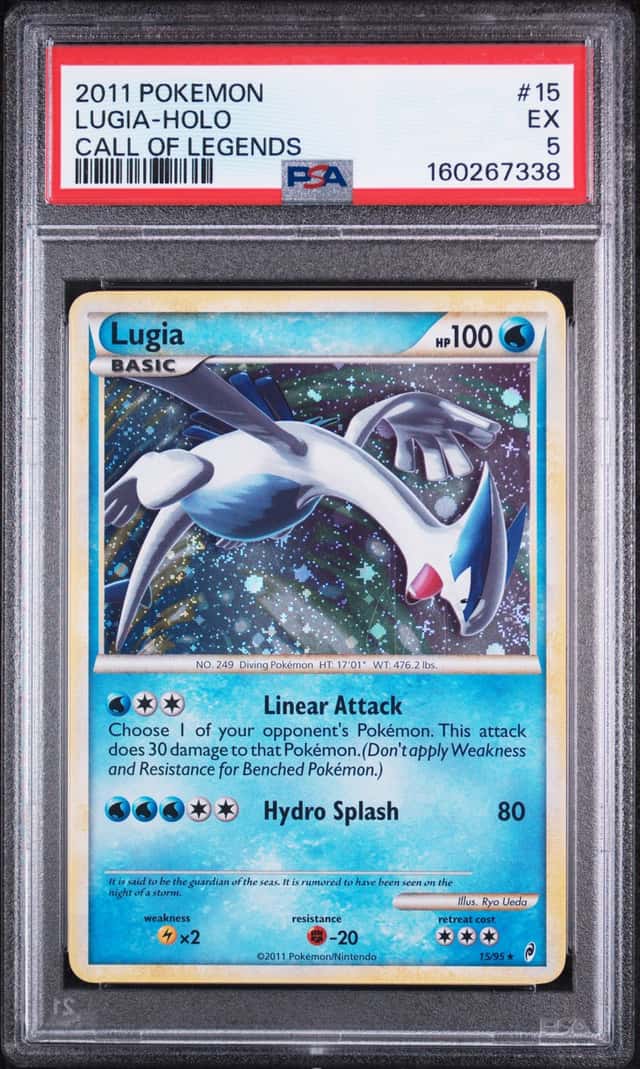 LUGIA 2011 POKEMON CALL OF LEGENDS 15/95 RARE HOLO PSA 5 Q7217-1