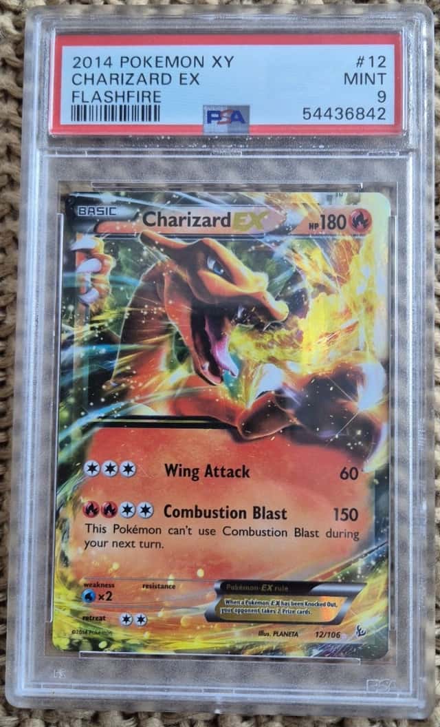 Pokemon TCG: 2014 Charizard EX 12/106 Flashfire Holo PSA 9