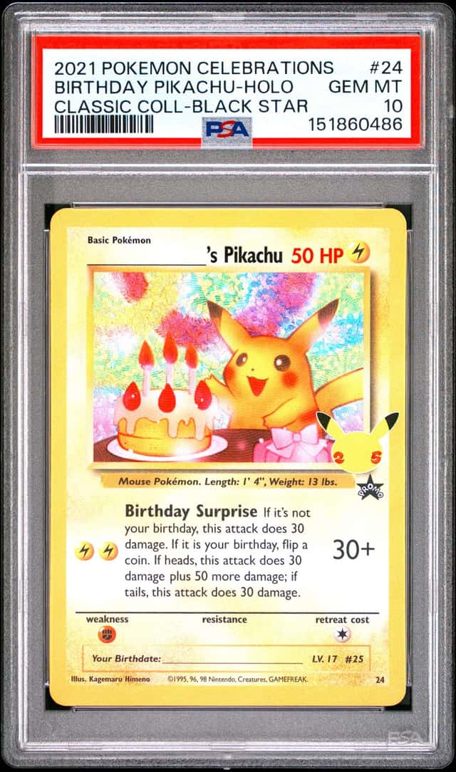 _____'s Pikachu STAMP [25th Anniversary] TEXTURED CONFETTI HOLO