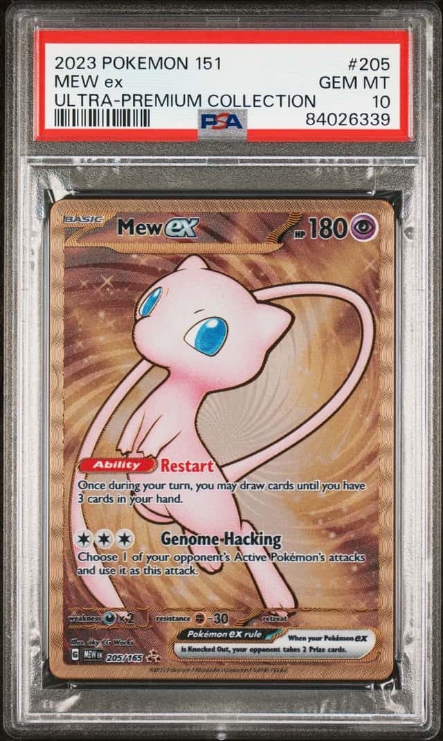 2023 Pokemon SV 151 Mew ex Hyper Rare Metal Frame #205/165 PSA 10 GEM MINT
