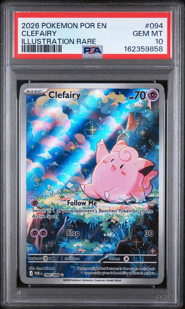 2026 POKEMON POR EN-PERFECT ORDER ILLUSTRATION RARE #094 CLEFAIRY PSA 10