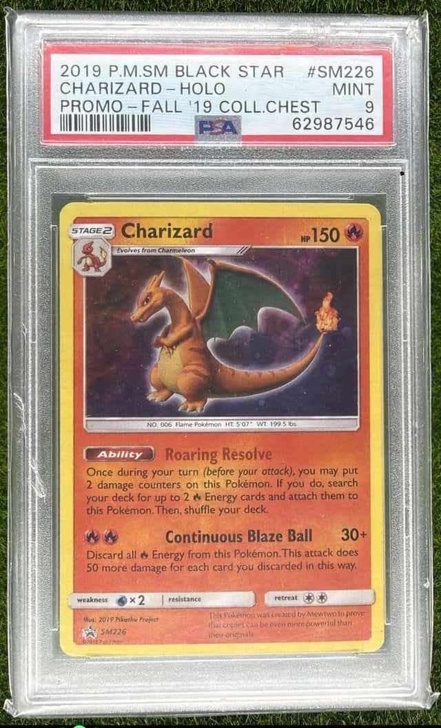 Charizard PSA 9 Pokemon SM Black Star Promos #SM226 7546