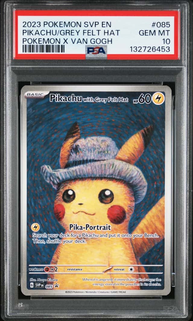 Pikachu/Grey Felt Hat