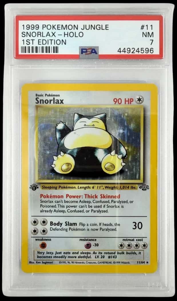 Pokemon - 1999 Snorlax-Holo 1St Edition #11 Jungle PSA 7