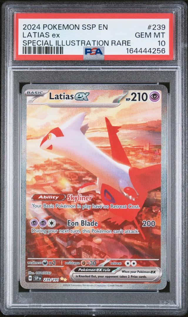 Latias ex 239/191 Sv08 Surging Sparks Holo SIR PSA 10