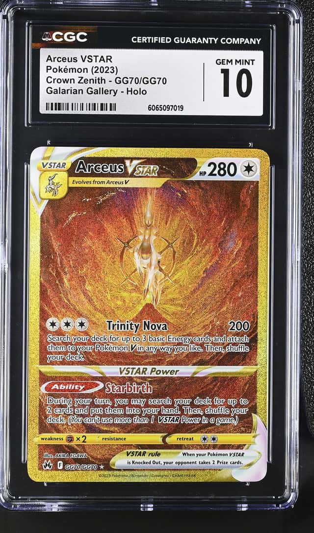2023 Pokémon Arceus VSTAR Galarian Gallery Holo Crown Zenith #GG70/GG70 CGC 10