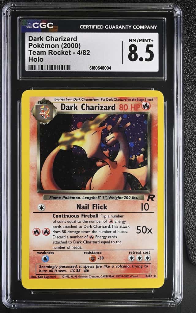 Dark Charizard 4/82 CGC 8.5 Pokemon Team Rocket Vintage