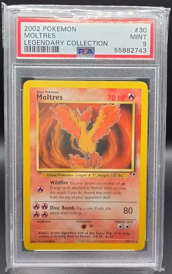 Pokemon TCG Legendary Moltres #30/110 Legenday Collection PSA 9