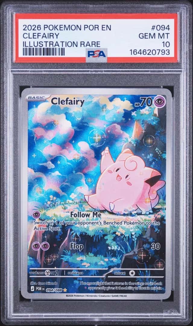 2026 POKEMON POR EN-PERFECT ORDER ILLUSTRATION RARE #094 CLEFAIRY PSA 10