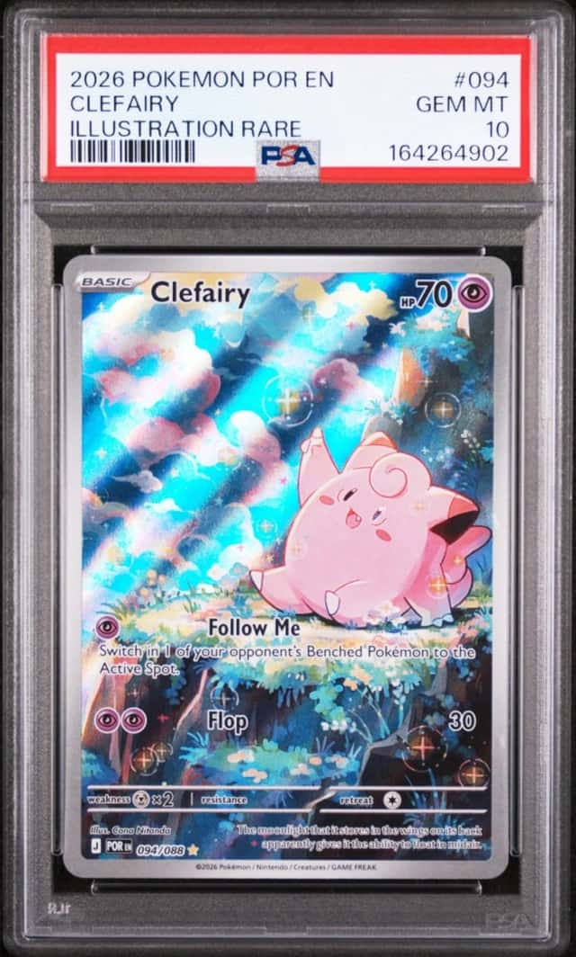 2026 POKEMON POR EN-PERFECT ORDER ILLUSTRATION RARE #094 CLEFAIRY PSA 10