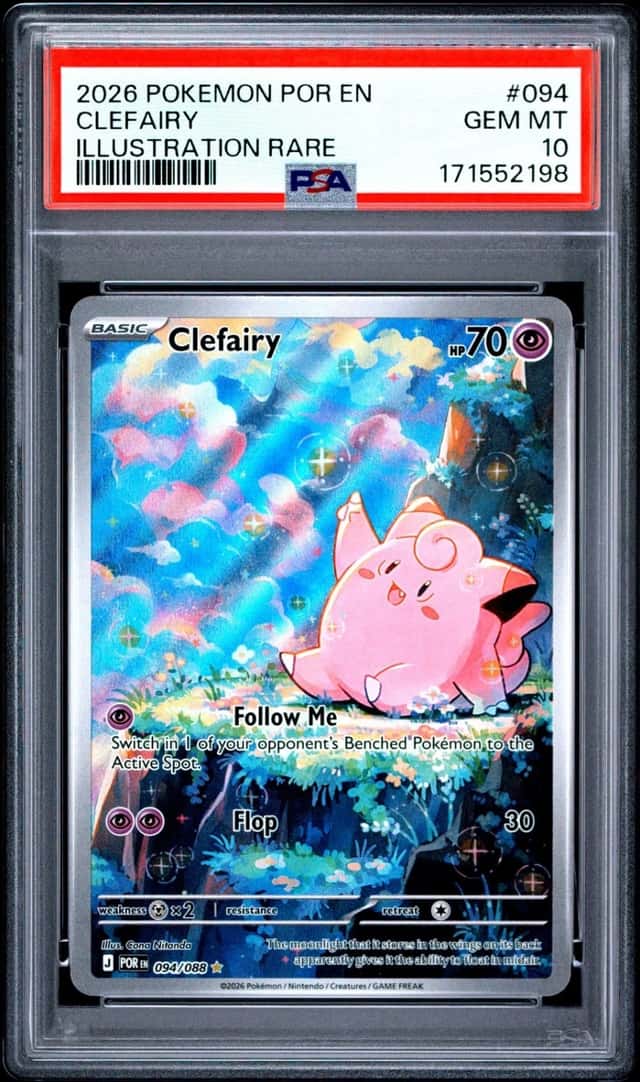 2026 POKEMON POR EN-PERFECT ORDER ILLUSTRATION RARE #094 CLEFAIRY PSA 10