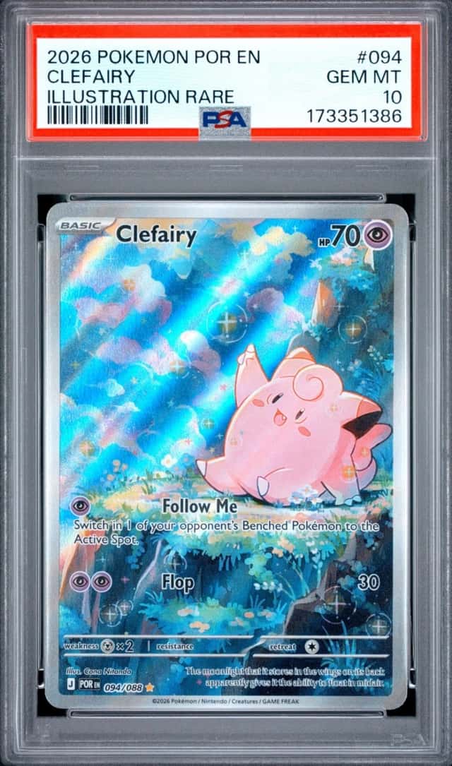 2026 POKEMON POR EN-PERFECT ORDER ILLUSTRATION RARE #094 CLEFAIRY PSA 10