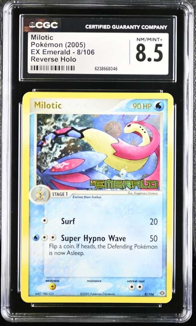 Pokemon Milotic EX Emerald 8/106 Reverse Holo CGC 8.5