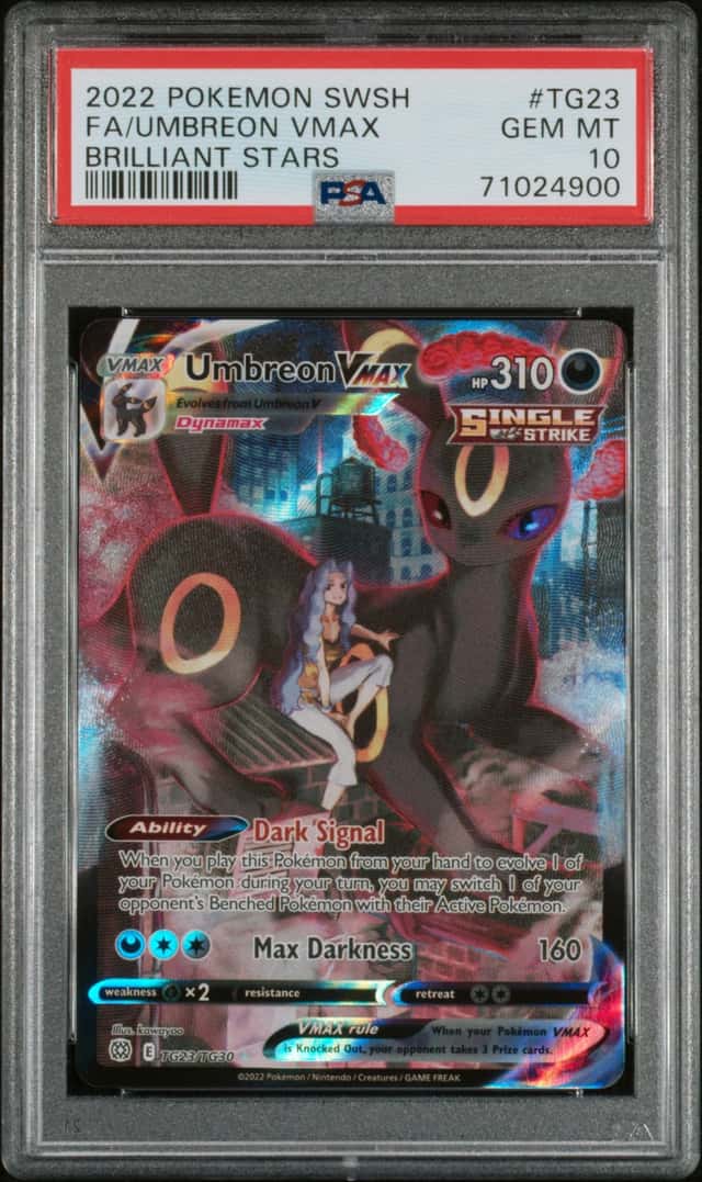 Pokemon Umbreon Vmax Brilliant Stars TG23 PSA 10 Gem Mint