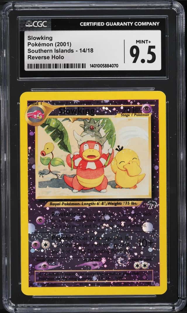 2001 Pokemon Southern Islands Reverse Holo Slowking #14 CGC 9.5 MINT+