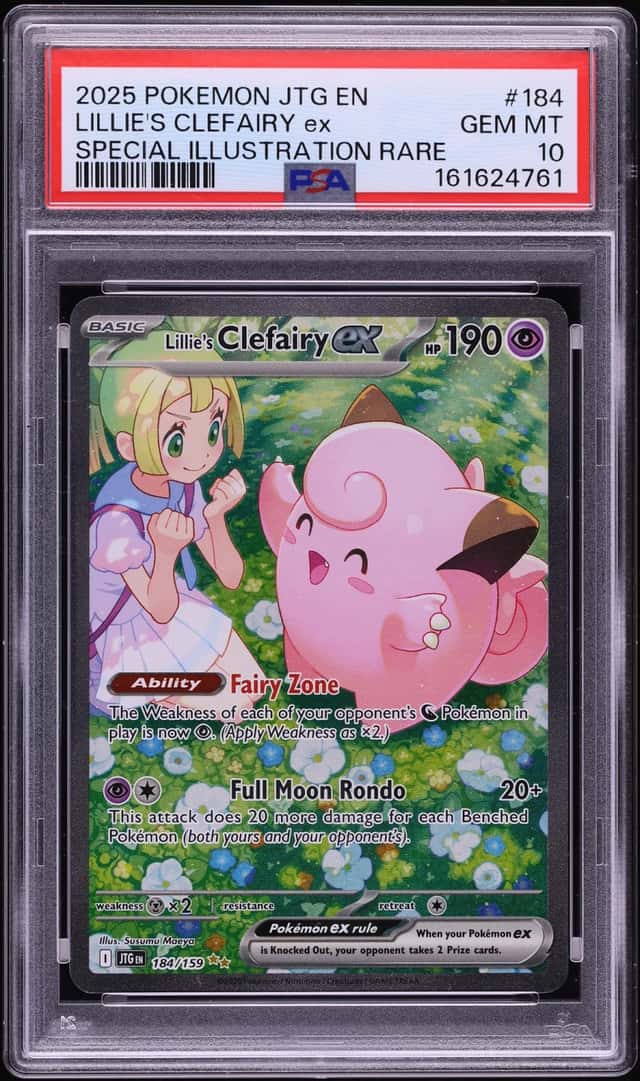 2025 Pokemon Scarlet & Violet Journey Together SIR Lillie's Clefairy Ex #184 PSA 10 GEM MINT