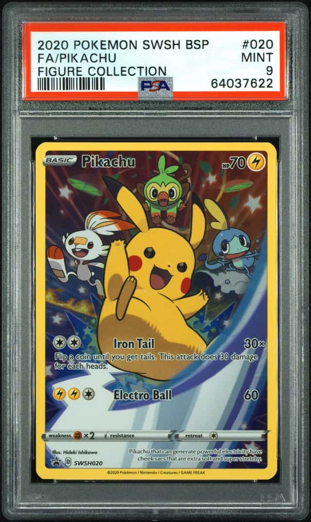 Pokémon TCG Pikachu SWSH Sword & Shield Promo Holo PSA 9 2020 SWSH020
