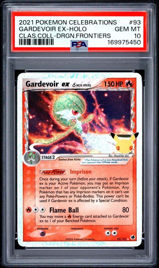 2021 Pokemon SWSH Celebrations Gardevoir ex Classic Collection #93/101 PSA 10