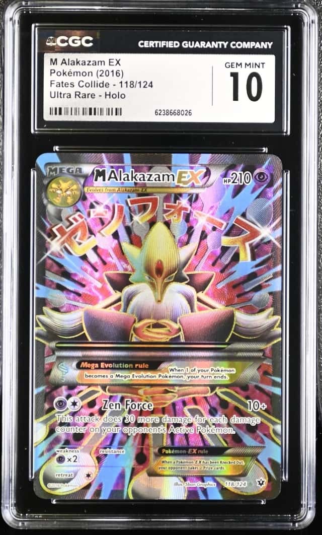 Pokemon M Alakazam EX Fates Collide 118/124 Ultra Rare CGC 10 Gem Mint