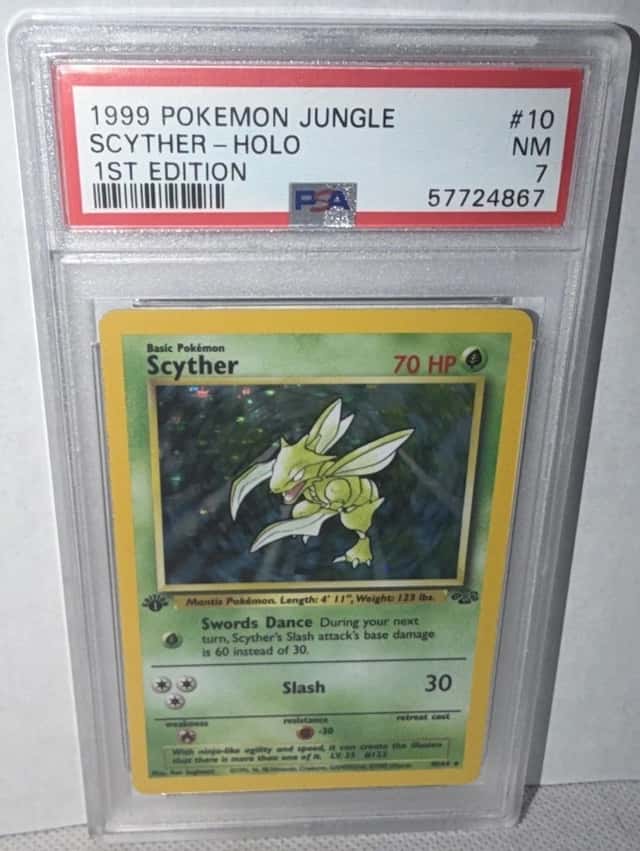 Wizards of the Coast Pokemon TCG Scyther Jungle 10/64 Holo Rare Unlimited