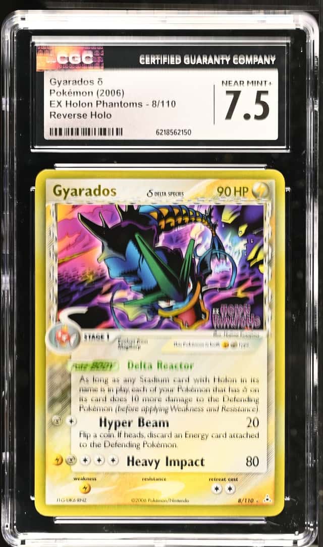 2006 Pokemon EX Holon Phantoms Gyarados Delta Species #8/110 CGC 7.5