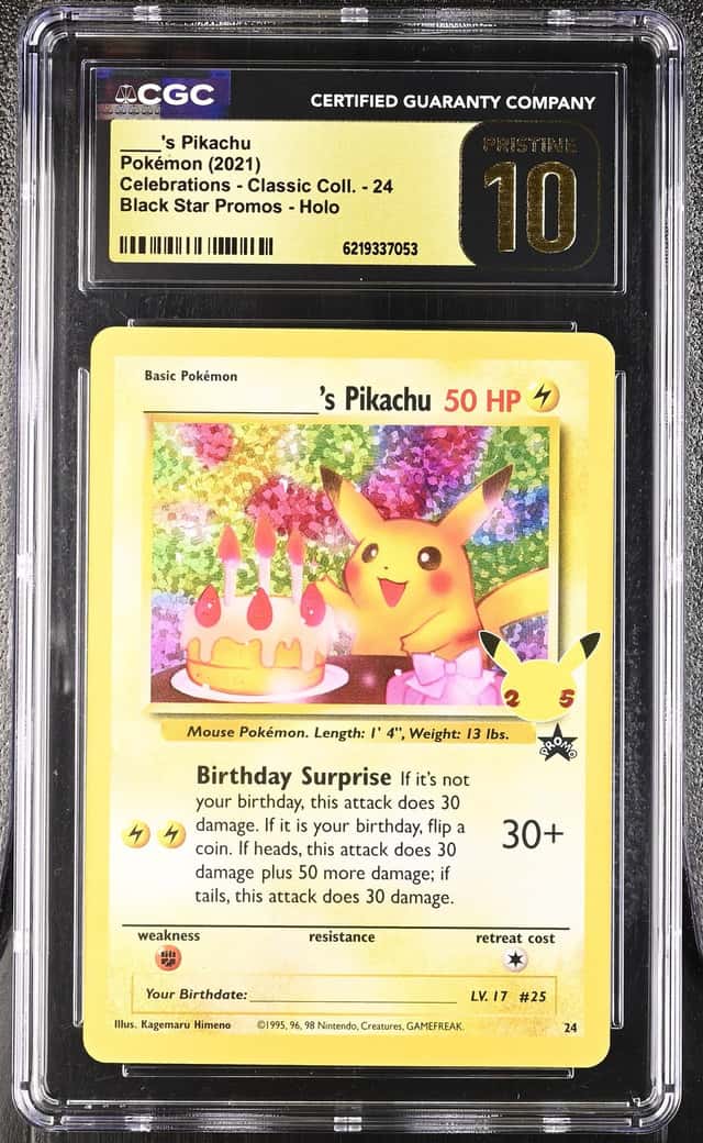 _____'s Pikachu STAMP [25th Anniversary] TEXTURED CONFETTI HOLO