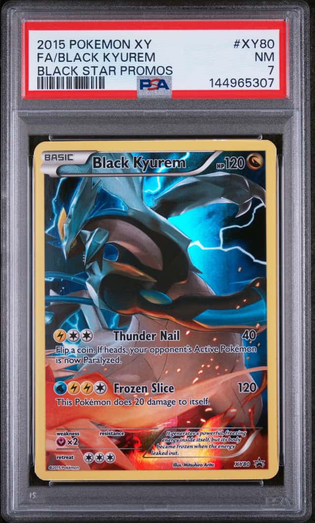2015 Pokemon XY Promos Full Art Black Kyurem #XY80 PSA 7