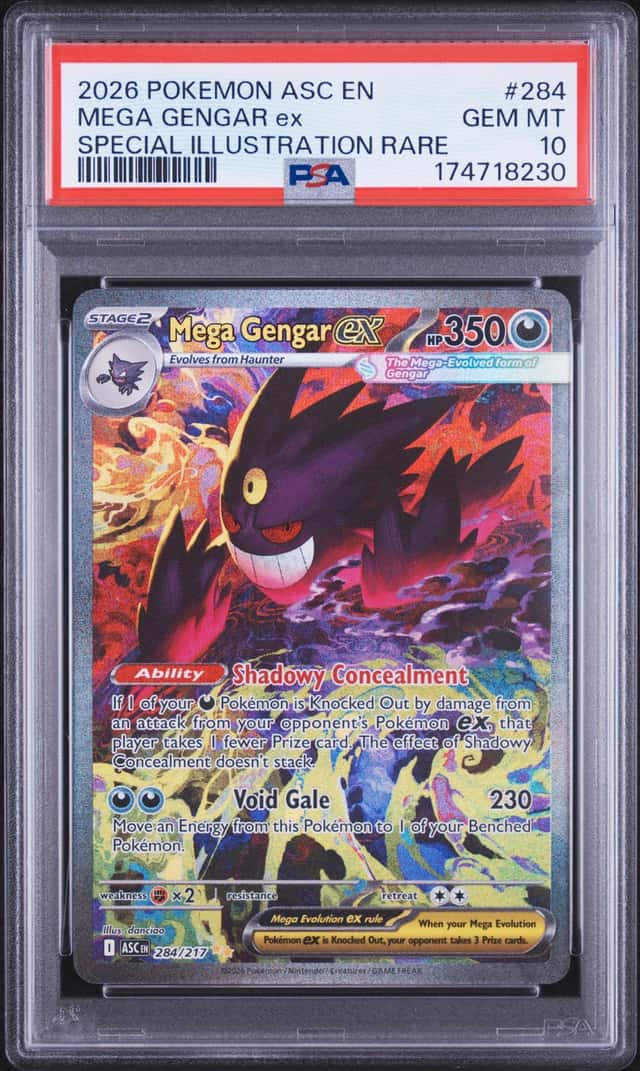 2026 Pokemon Mega Gengar ex Special Illustration Rare #284/217 PSA 10 (B)