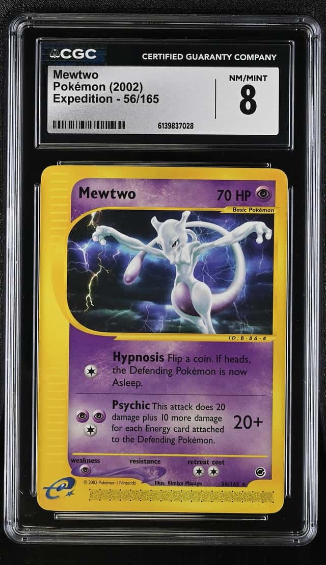 Mewtwo Pokemon e-Card Series Expedition CGC 8 2002
