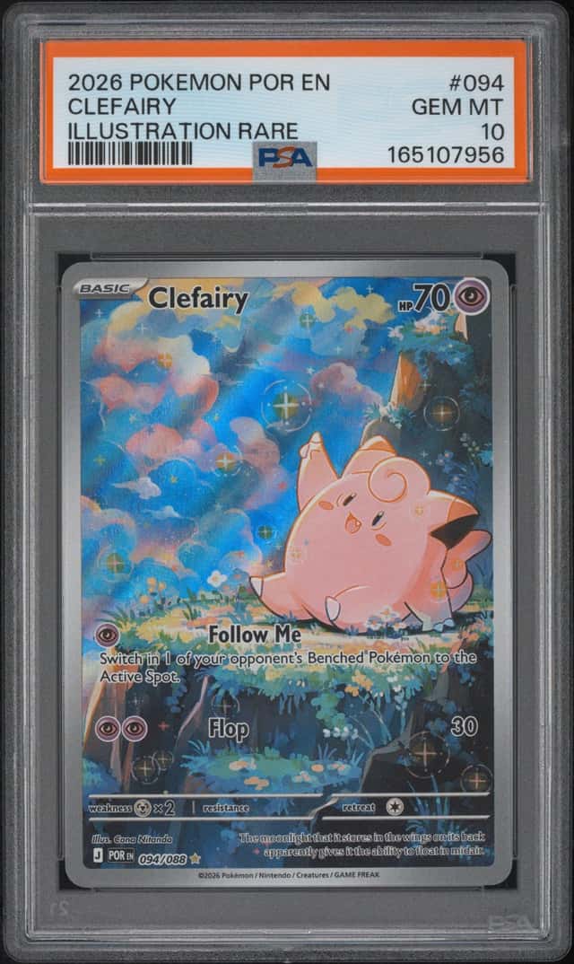 2026 POKEMON POR EN-PERFECT ORDER ILLUSTRATION RARE #094 CLEFAIRY PSA 10