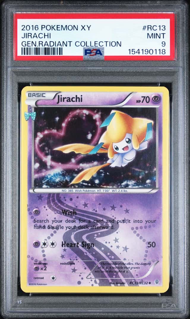 2016 POKEMON XY GENERATIONS RADIANT COLLECTION JIRACHI RC13 PSA 9