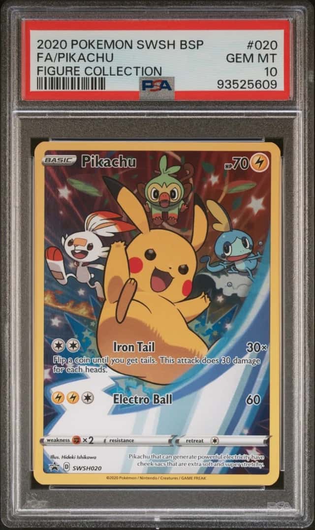 Pokemon Pikachu Swsh Black Star Promo 020 Figure Coll. PSA 10