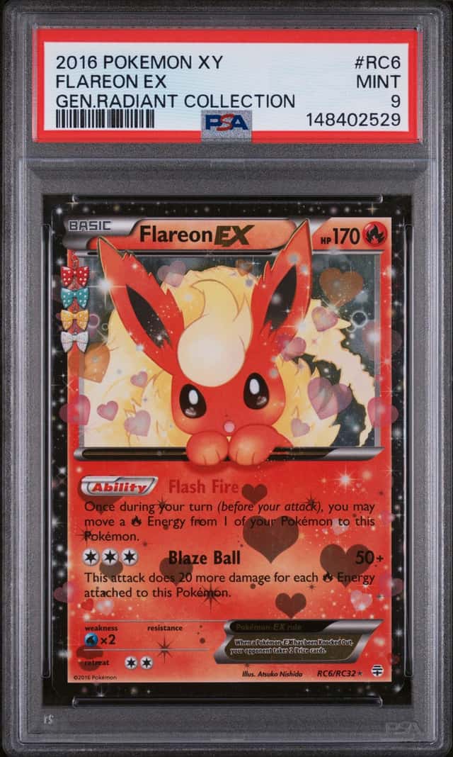 Pokemon Flareon EX Generations Radiant Coll. RC6/83 PSA 9 Mint