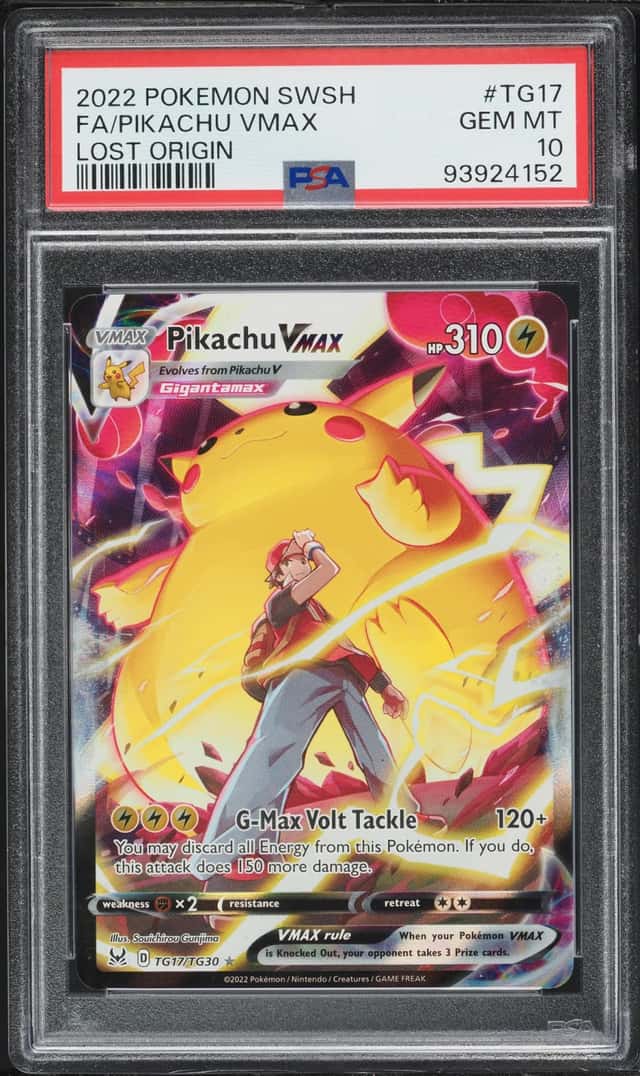 2022 Pokemon Sword & Shield Lost Origin CHR Pikachu VMAX #TG17 PSA 10 GEM MINT