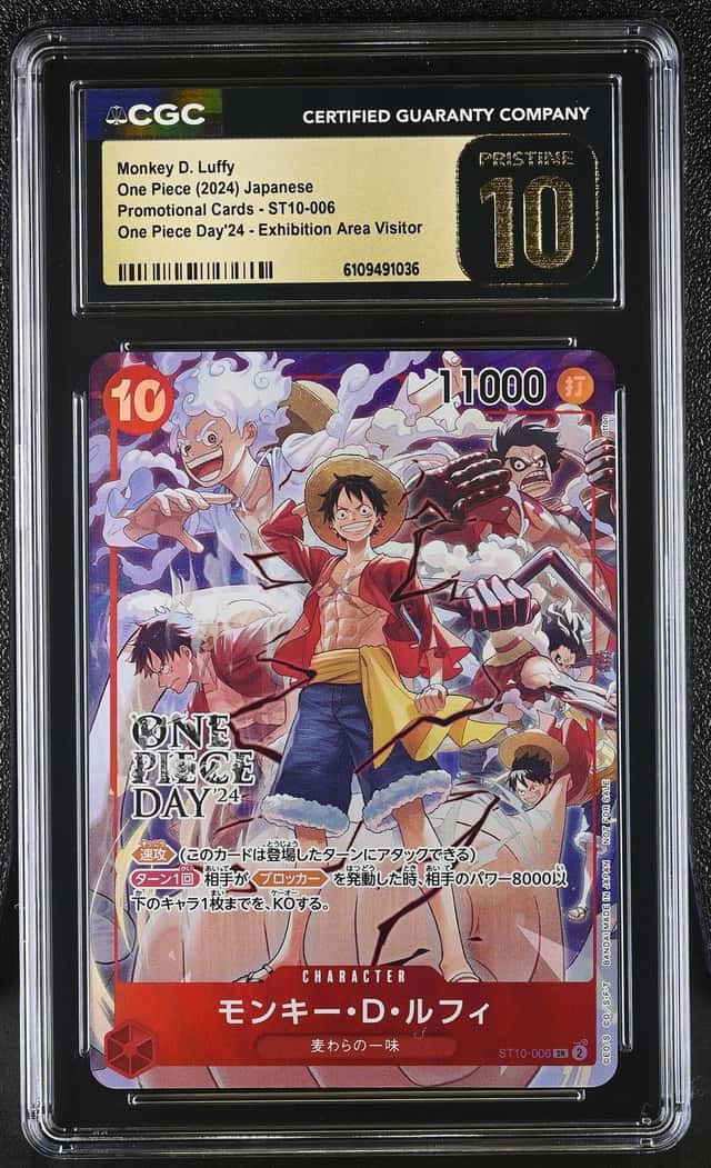 2024 One Piece JP #ST10-006 Monkey D Luffy One Piece Day’24 Visitor CGC 10