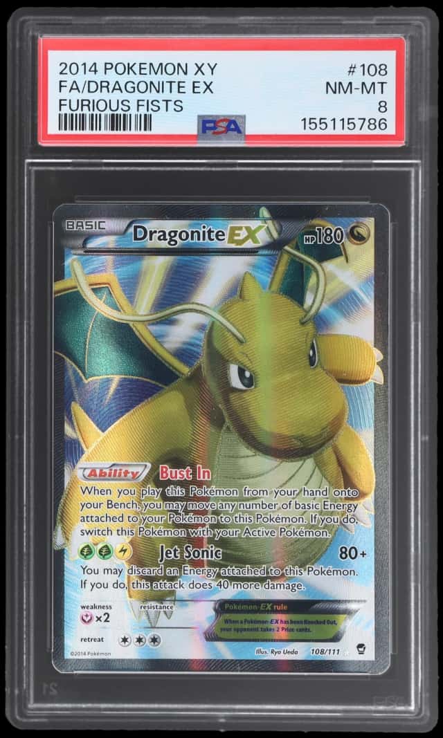 2014 Pokemon XY Furious Fists Dragonite Ex #108