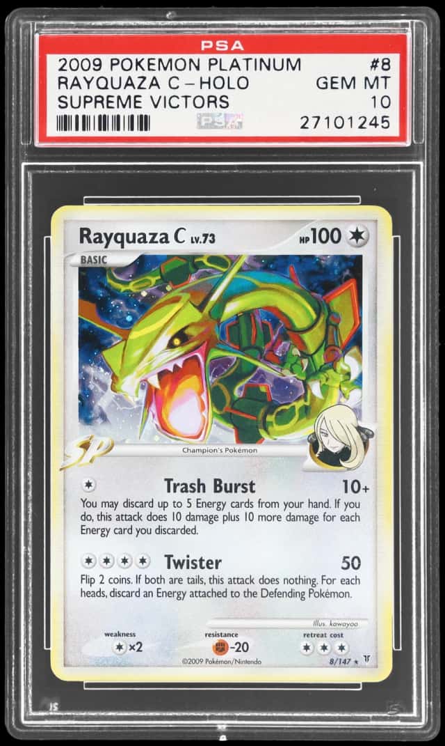 2009 Pokemon Platinum Supreme Victors Holo Rayquaza C #8
