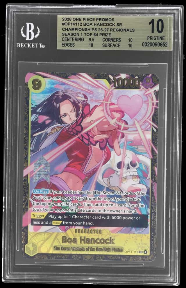 2026 One Piece Promos Championships Regionals Season 1 Top 64 Prize Boa Hancock #OP14112