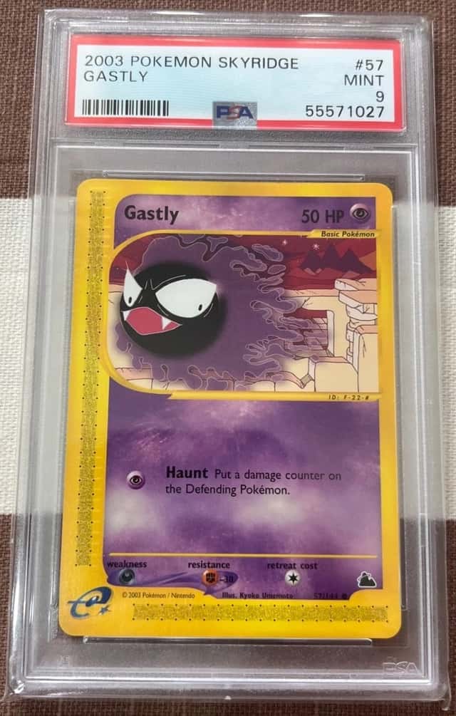 2003 Pokémon Skyridge Gastly PSA 9 MINT