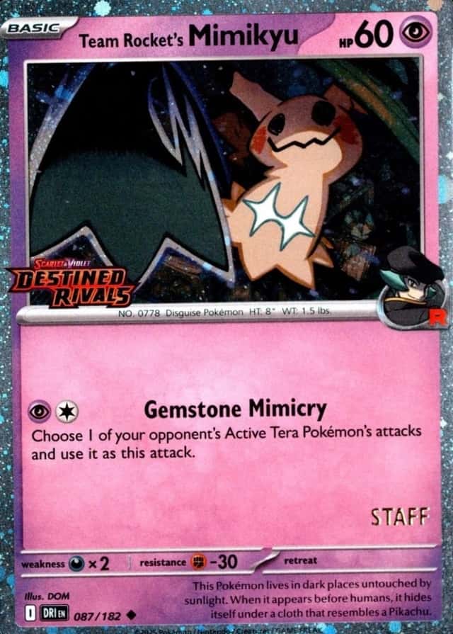Non-Holo · Prerelease · Staff