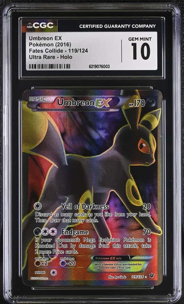 Pokemon Umbreon EX Fates Collide 119/124 Ultra Rare CGC 10 Gem Mint
