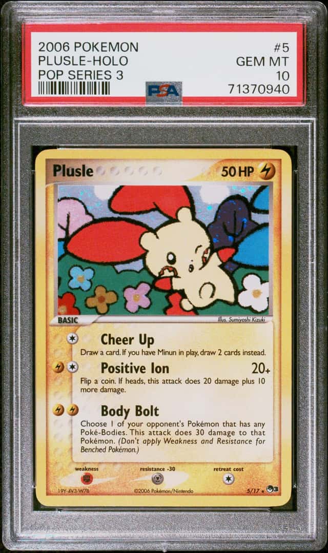 2006 Pokemon Pop Series 3 Holo #5 Plusle - PSA GEM MT 10