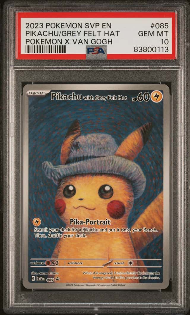 Pikachu/Grey Felt Hat