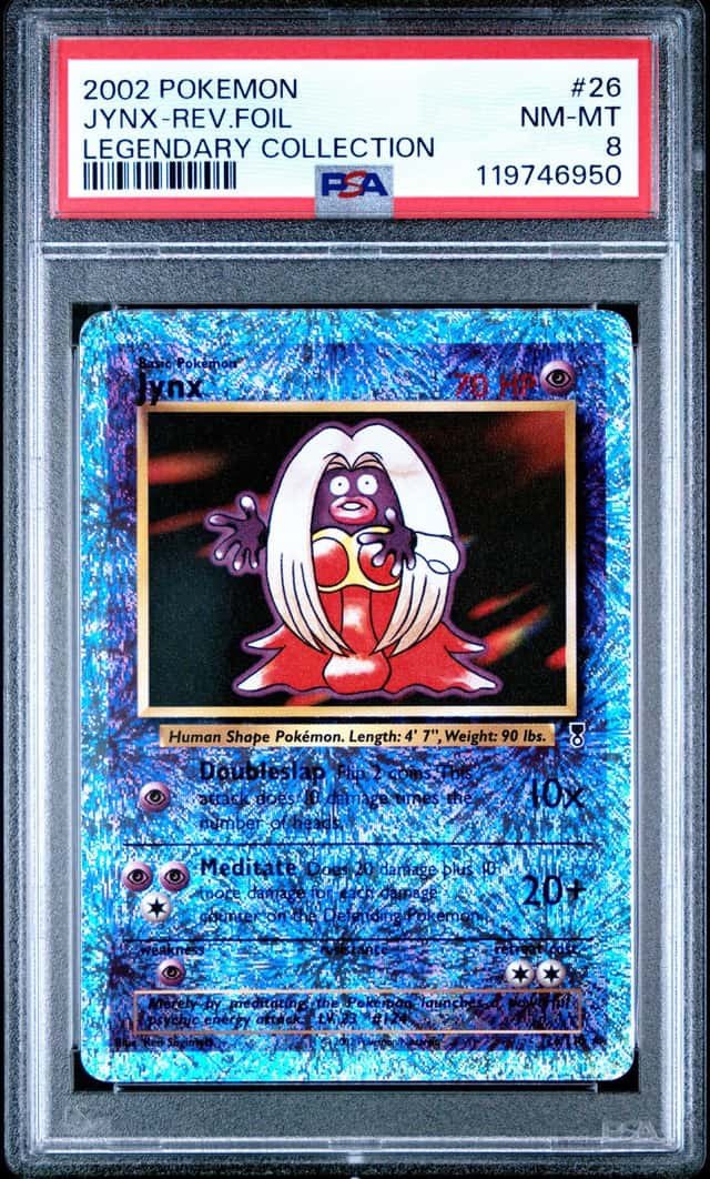 Pokemon Jynx Legendary Coll. Reverse Holo Rare #26 PSA 8