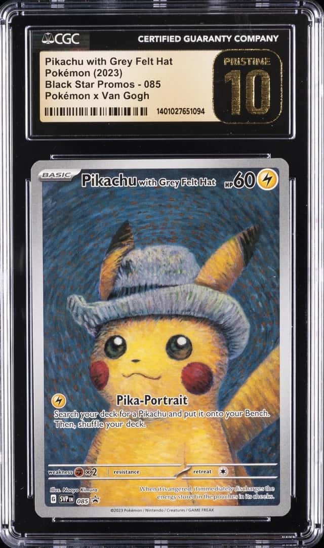 Pikachu/Grey Felt Hat