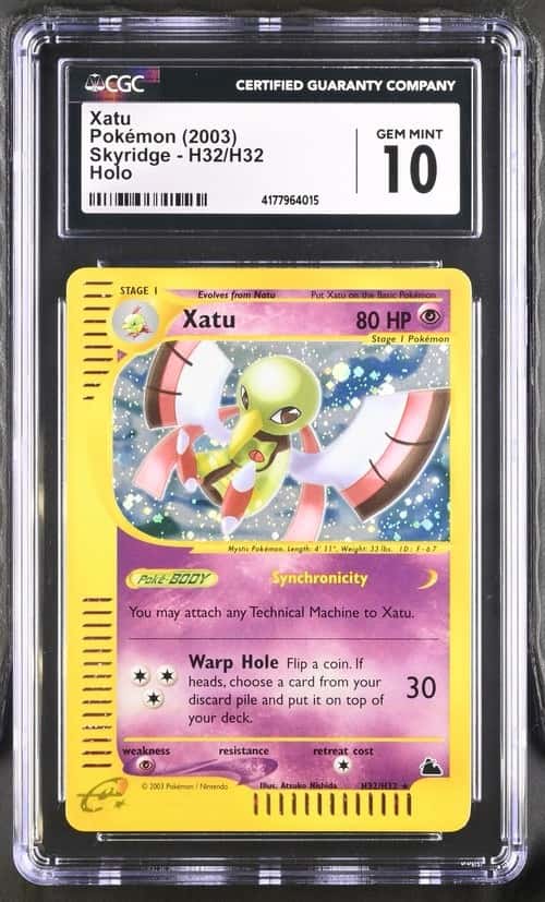 2003 Pokemon Skyridge Holo Xatu #H32