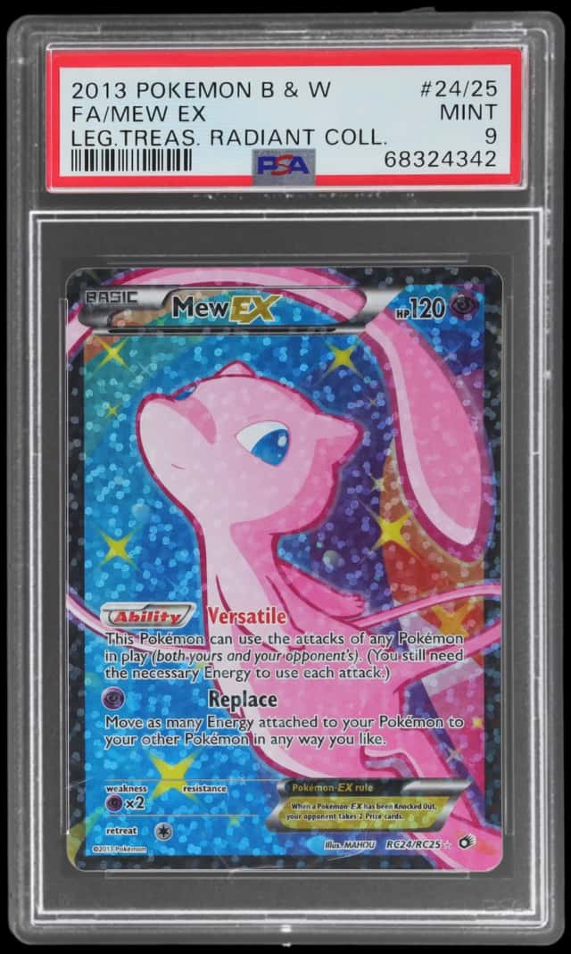 2013 Pokemon Black and White Legendary Treasures Radiant Collection Holo Mew Ex #RC24