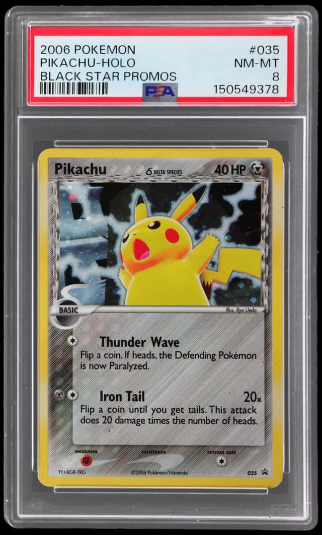 2006 Pokemon Nintendo Black Star Promo Holo Pikachu #035